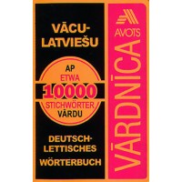 Vācu - latviešu vārdnīca /10 000 vārdu plastikāta vākos/